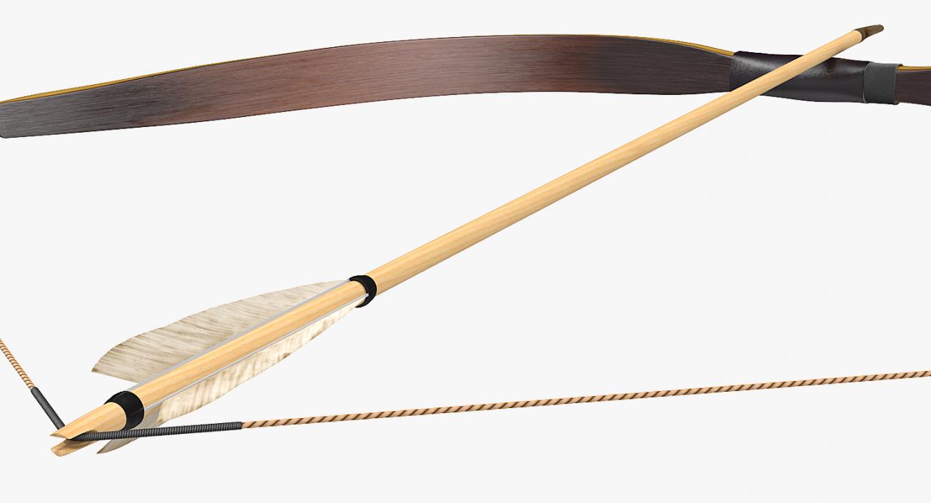 Bow with Arrow 3D model