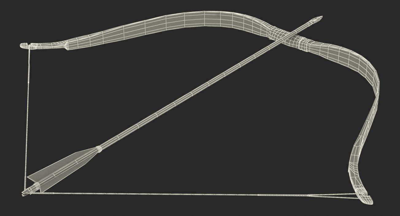 Bow with Arrow 3D model