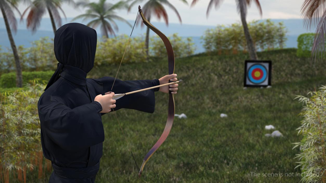 Bow with Arrow 3D model