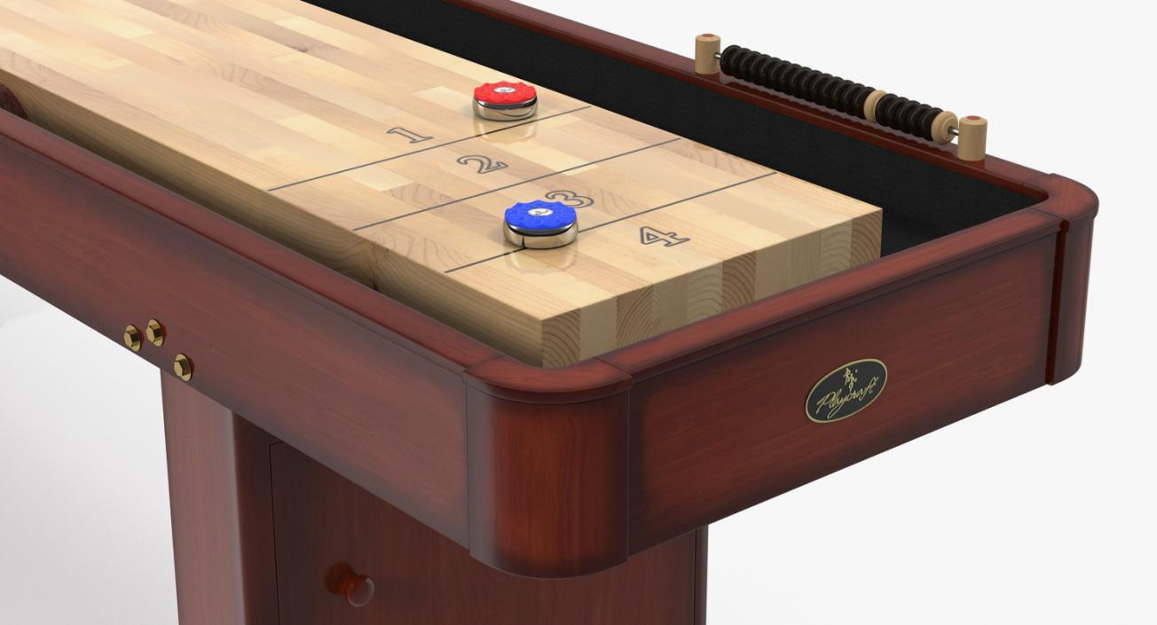 3D Shuffleboard Table model