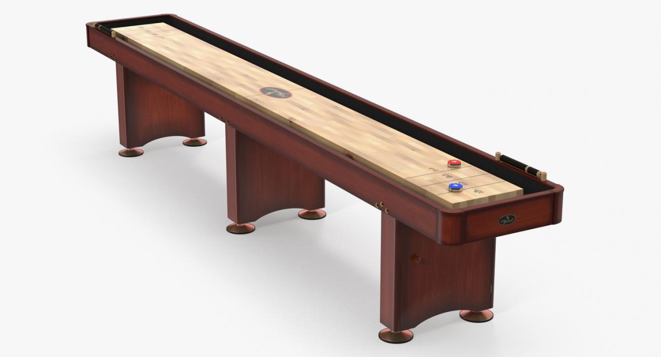 3D Shuffleboard Table model