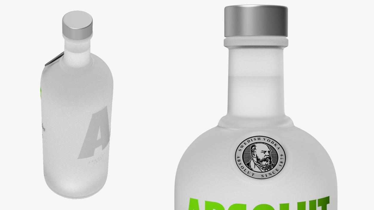 3D Absolut Lime Flavoured Vodka model