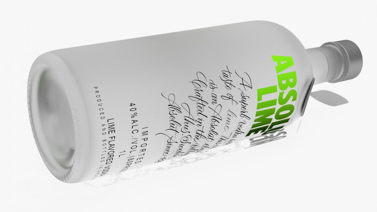 3D Absolut Lime Flavoured Vodka model