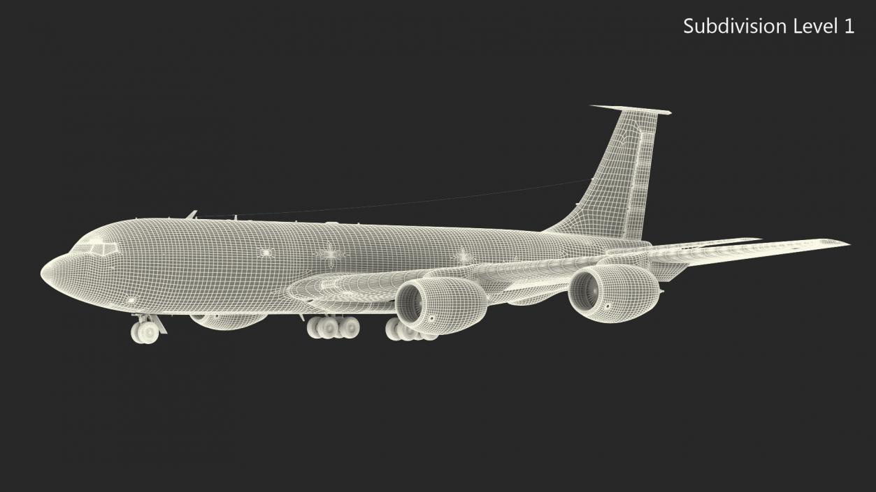 3D Boeing KC 135 Stratotanker Rigged model