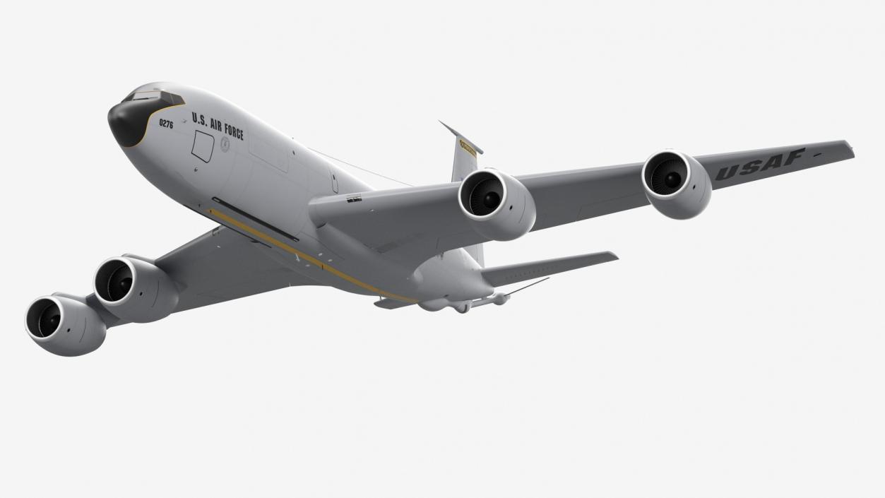 3D Boeing KC 135 Stratotanker Rigged model