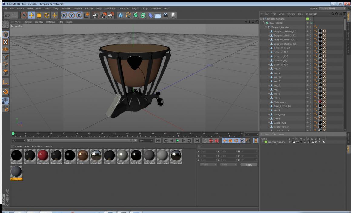 Timpani Yamaha 3D model