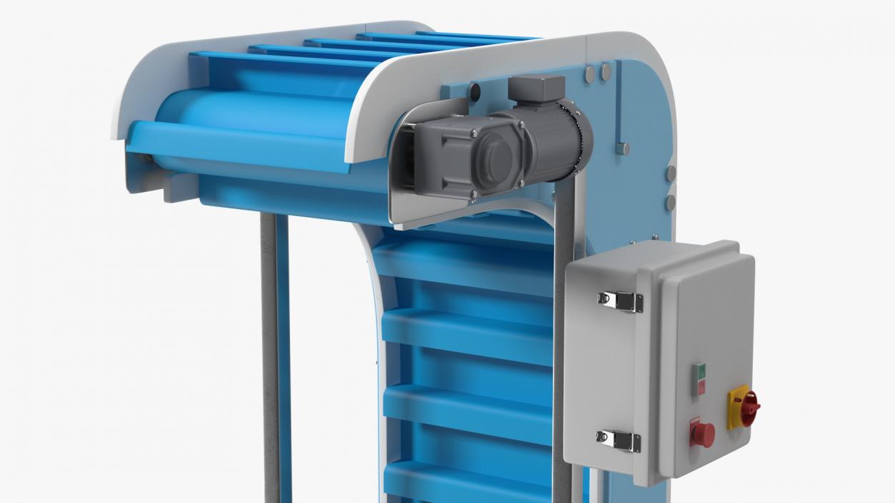 Vertical Conveyor With Control Box 3D model