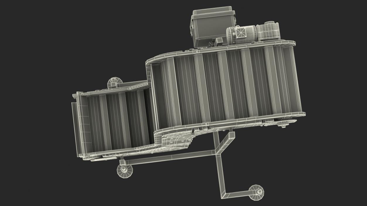 Vertical Conveyor With Control Box 3D model