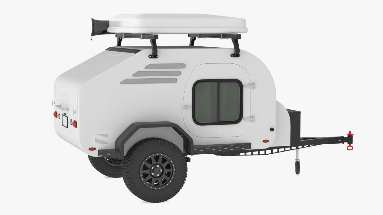 3D model Travel Trailer White