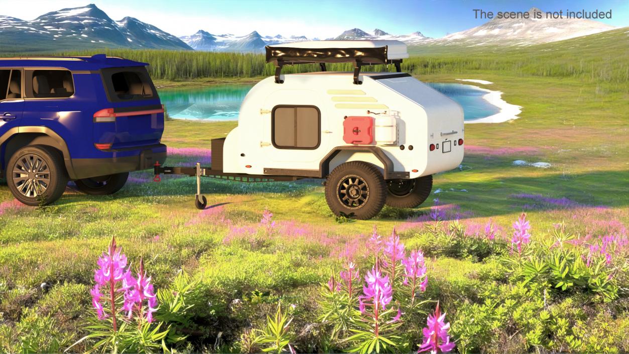 3D model Travel Trailer White