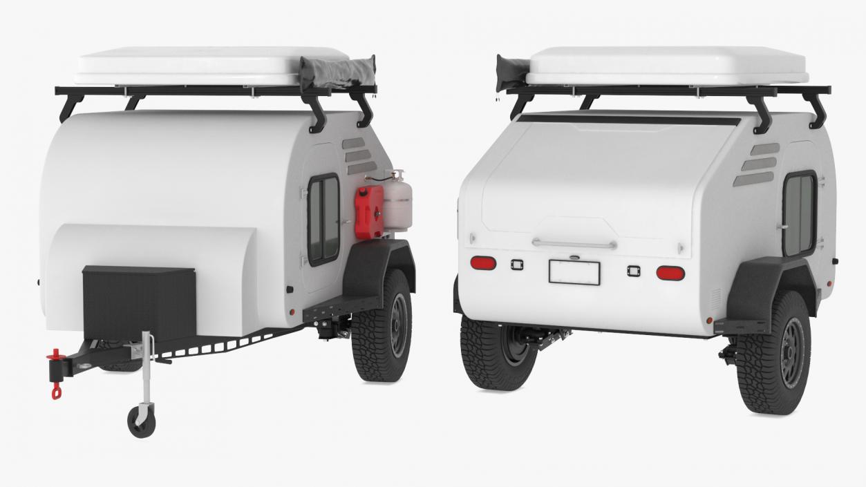 3D model Travel Trailer White