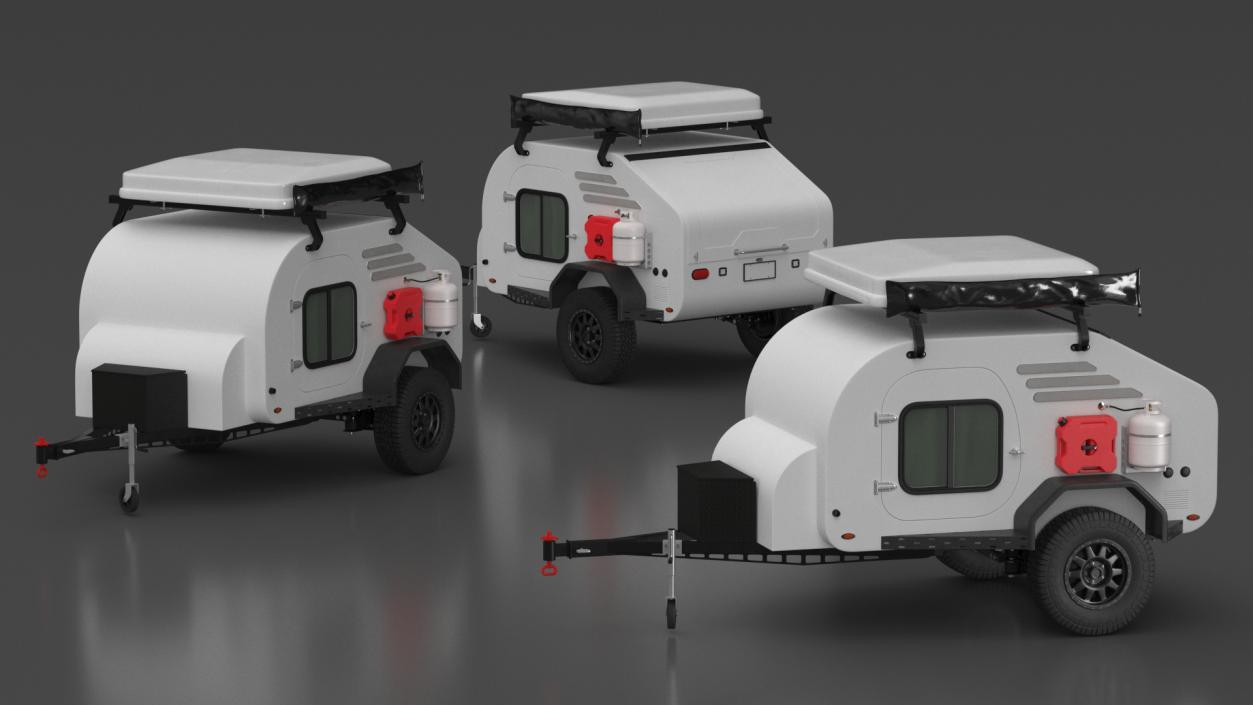 3D model Travel Trailer White