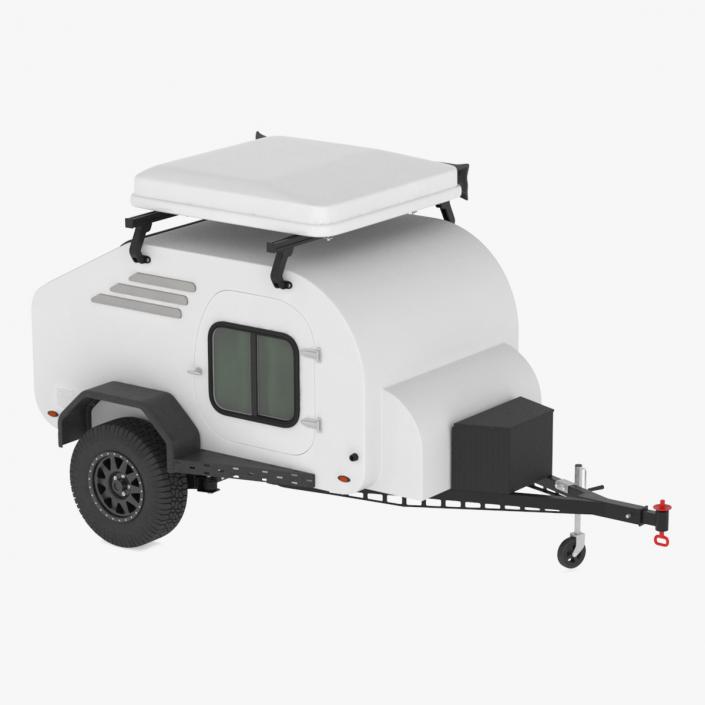 3D model Travel Trailer White