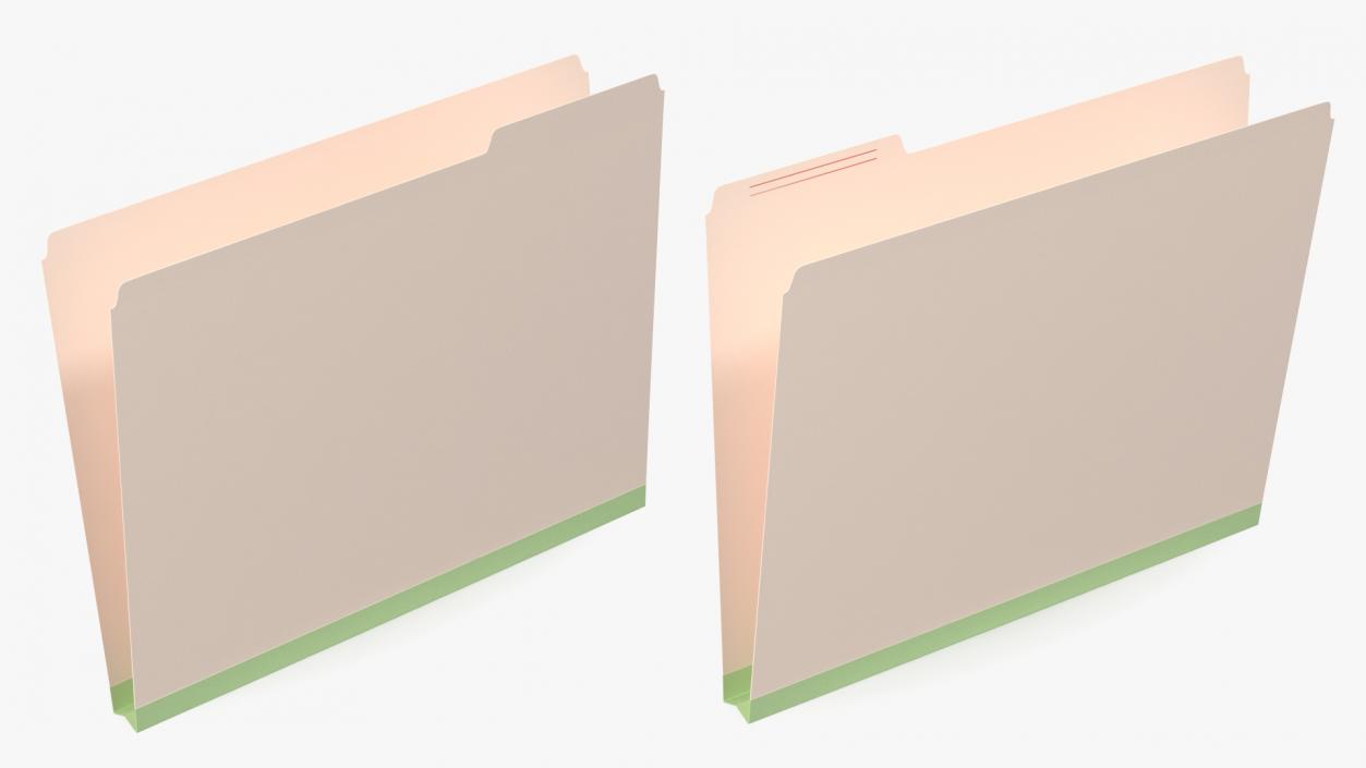 Open Paper File Folder 3D