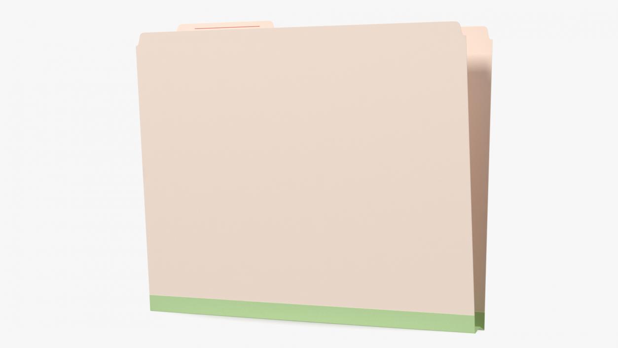 Open Paper File Folder 3D