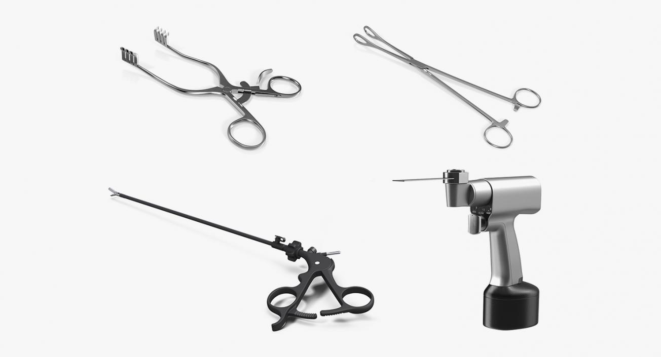 Surgical Medical Instruments Collection 3D model