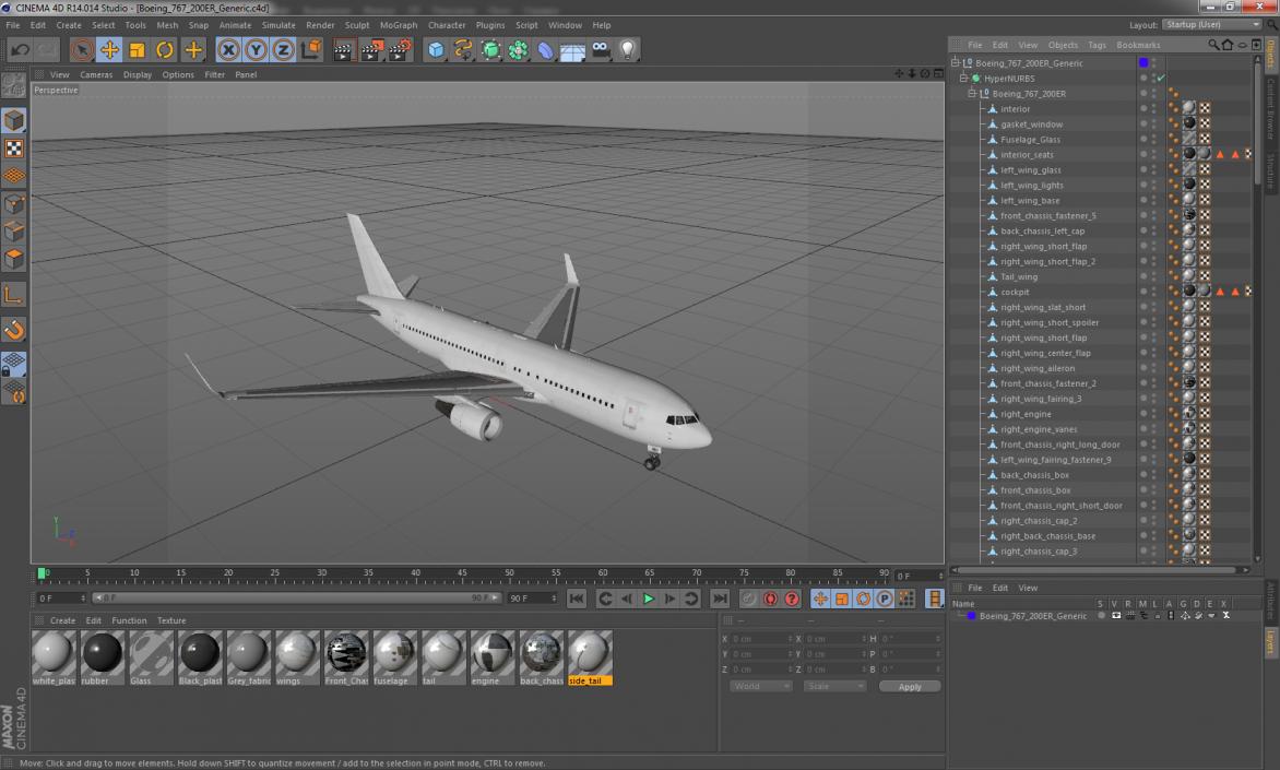 Boeing 767-200ER Generic 3D model