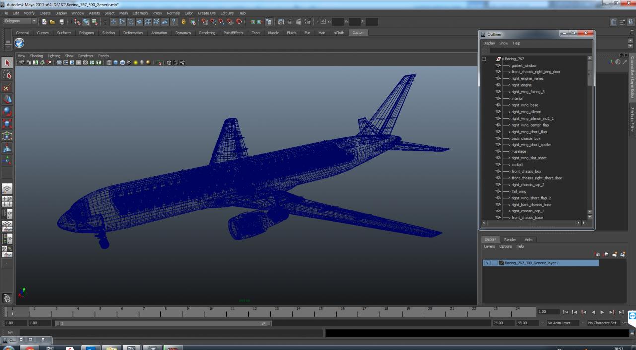 Boeing 767-200ER Generic 3D model