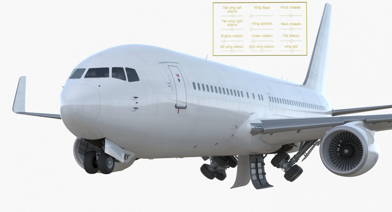 Boeing 767-200ER Generic 3D model