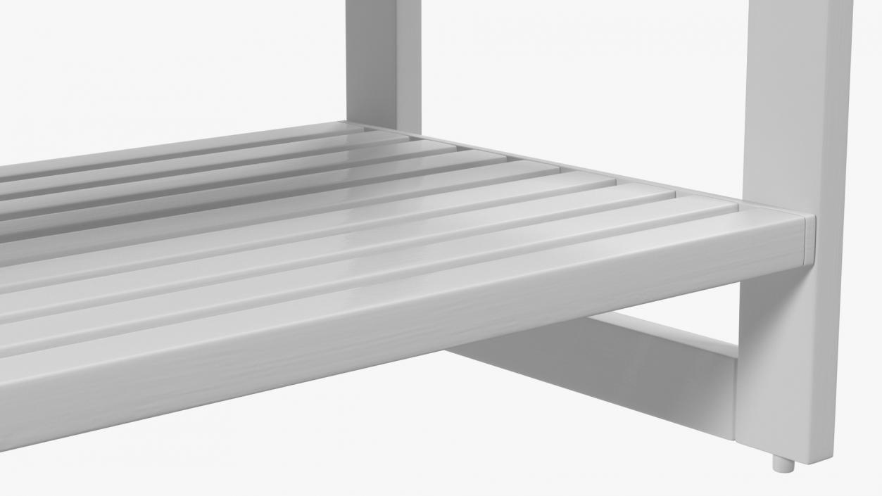 3D model White Stackable Shoe Rack