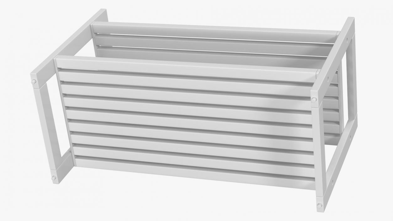 3D model White Stackable Shoe Rack