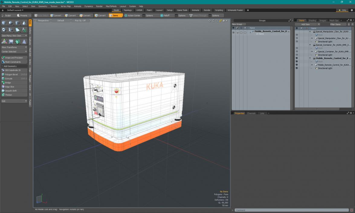 Mobile Remote Control for KUKA KMR Iiwa 3D model