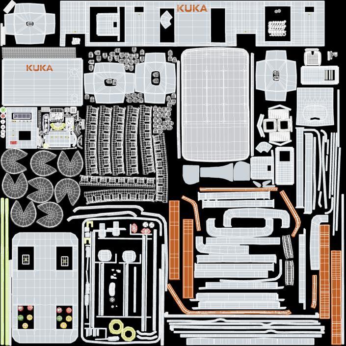 Mobile Remote Control for KUKA KMR Iiwa 3D model