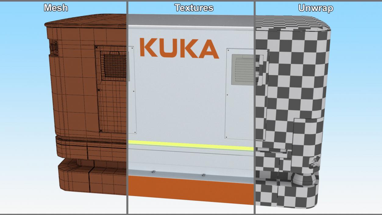 Mobile Remote Control for KUKA KMR Iiwa 3D model