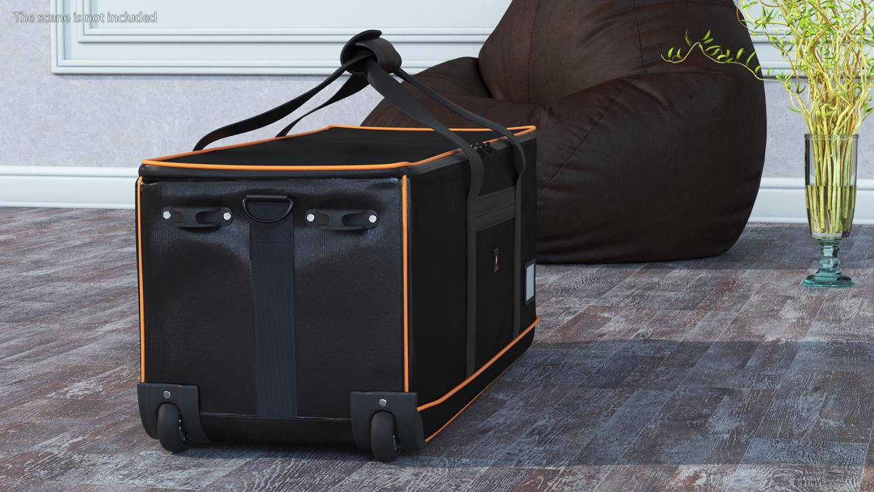 3D Heavy Duty Lighting Bag with Wheels Slinger model