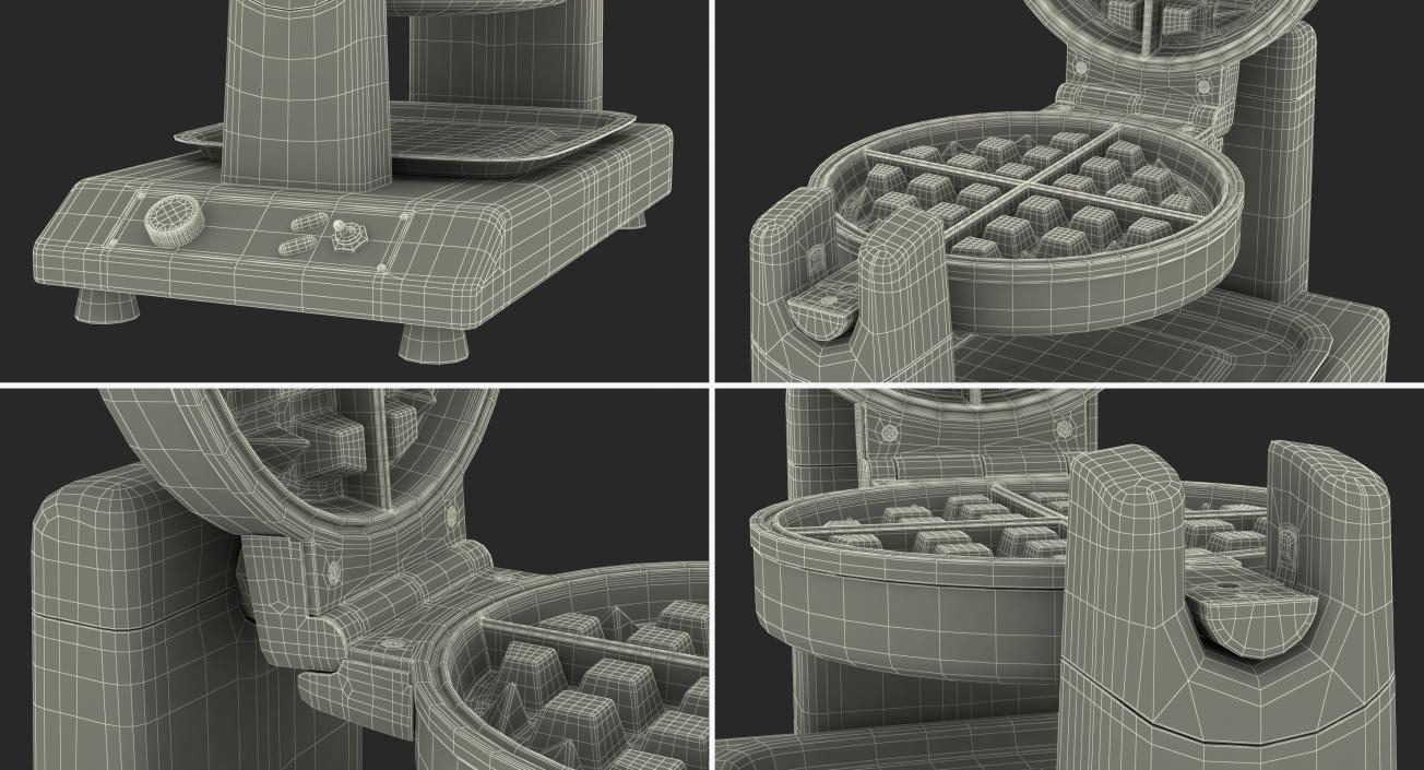 3D Commercial Waffle Baker Machine