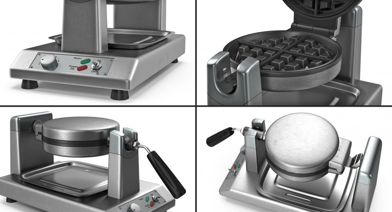 3D Commercial Waffle Baker Machine