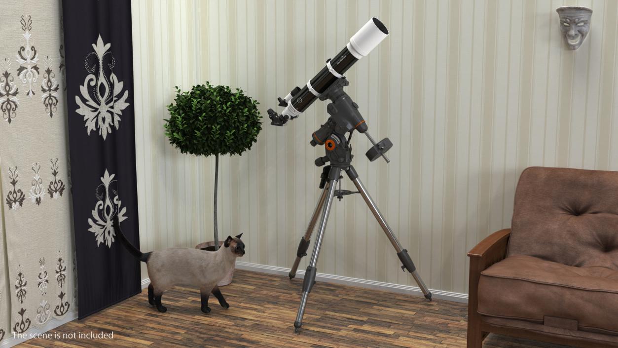 3D Celestron CGEM Equatorial Mount Tripod model