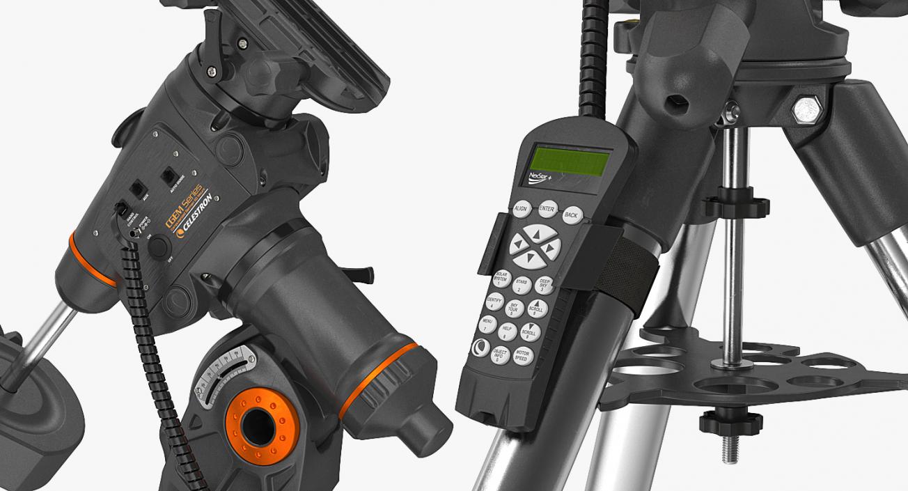 3D Celestron CGEM Equatorial Mount Tripod model