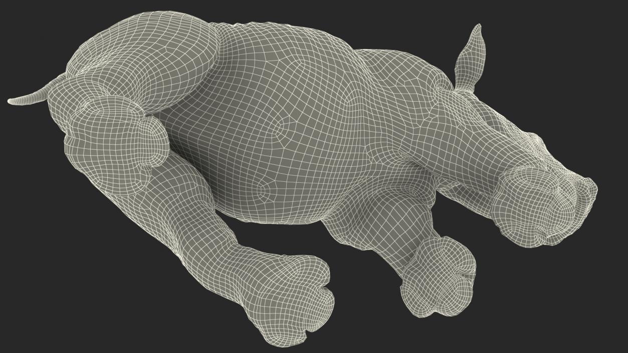 3D Baby Rhino Running Pose model