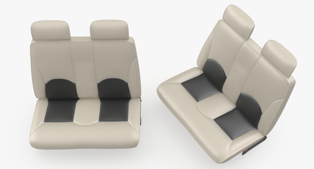 3D model Light Airplane Passenger Seats