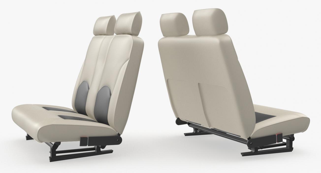 3D model Light Airplane Passenger Seats