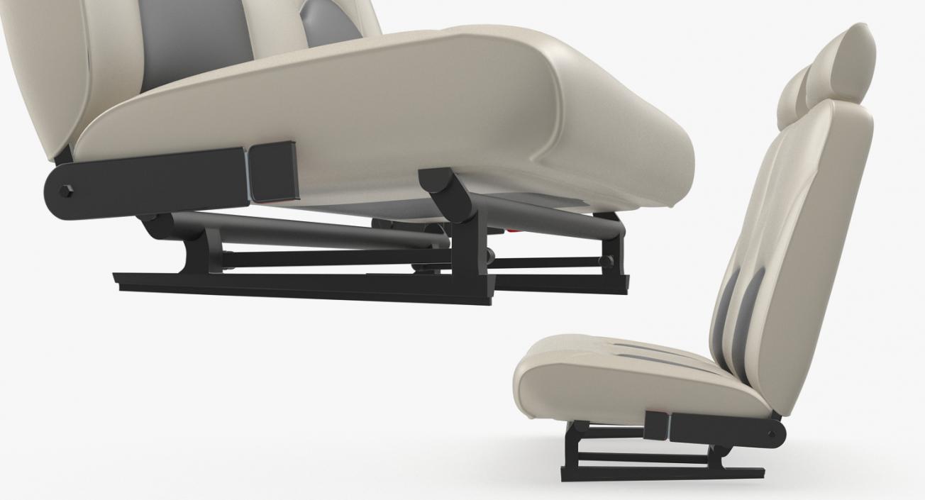 3D model Light Airplane Passenger Seats