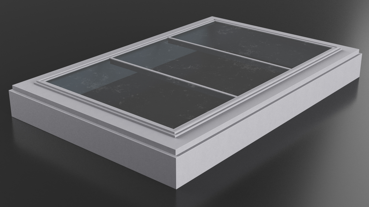 3D Triple Glass Skylight Window model