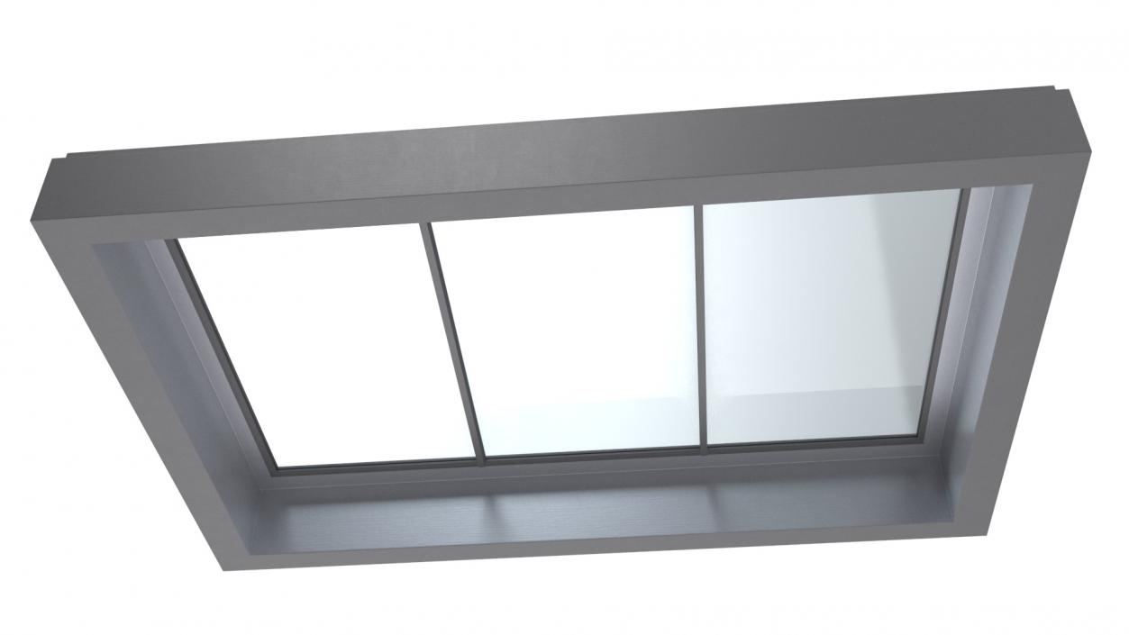 3D Triple Glass Skylight Window model