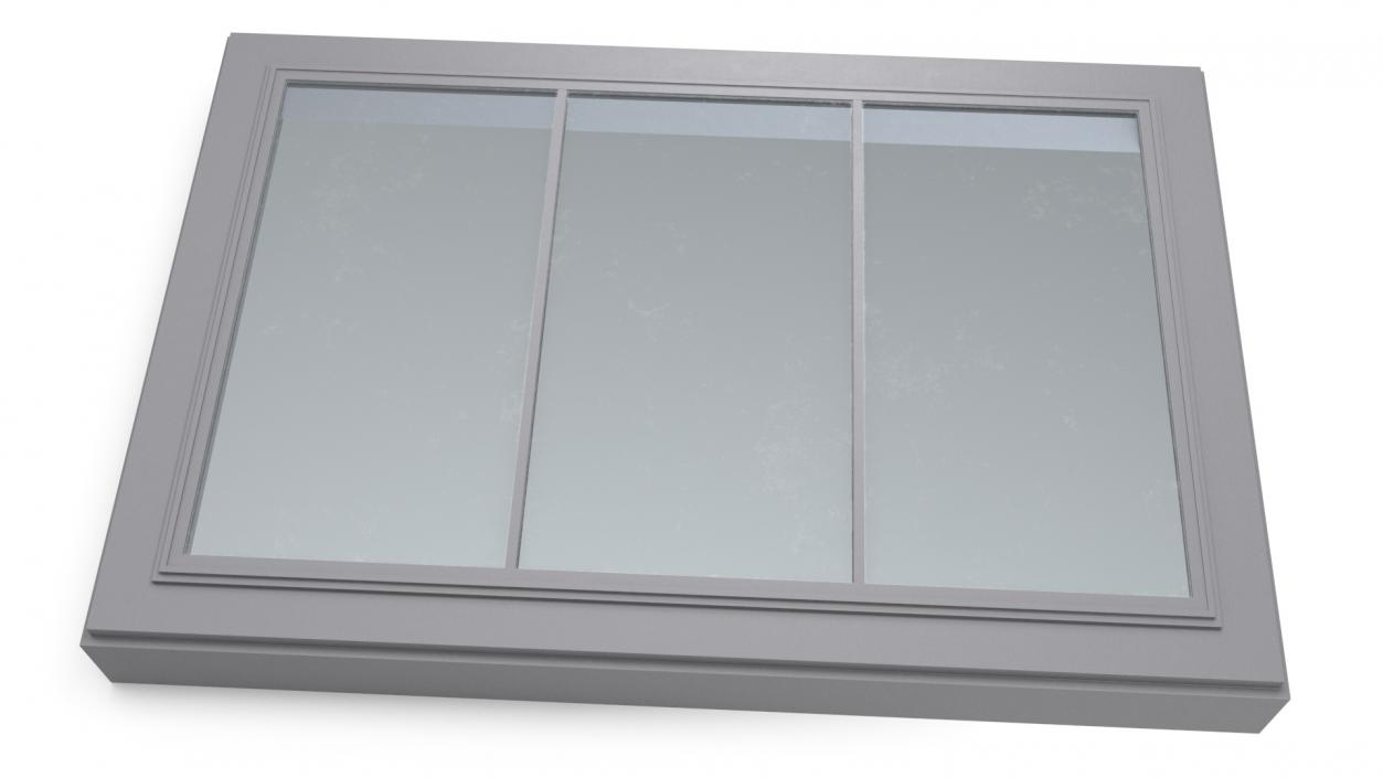 3D Triple Glass Skylight Window model