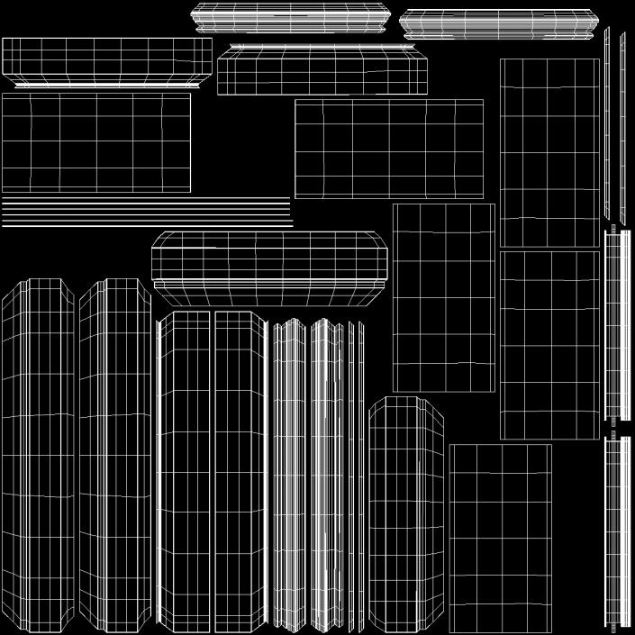 3D Triple Glass Skylight Window model