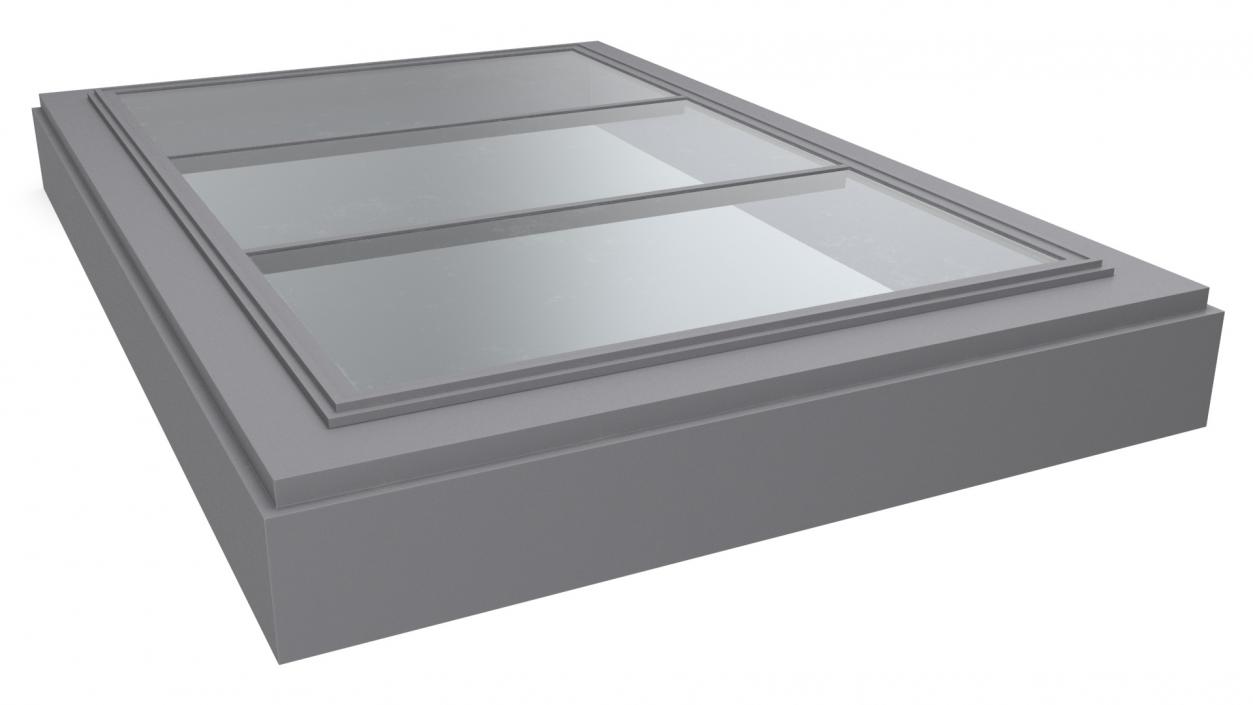 3D Triple Glass Skylight Window model