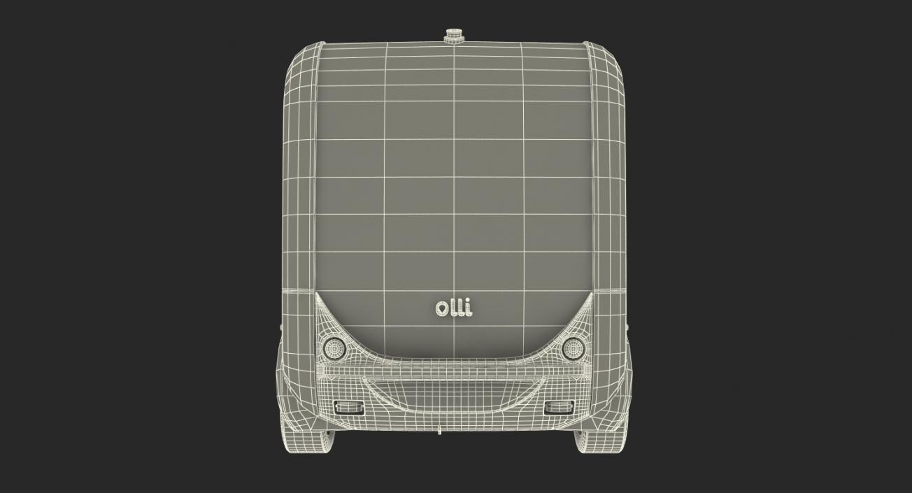 Olli Self Driving Electric Bus Rigged 3D