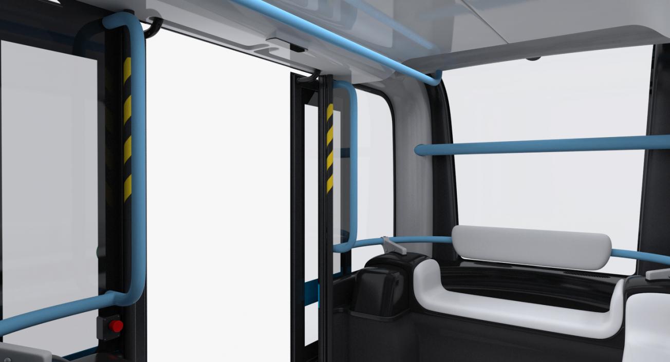 Olli Self Driving Electric Bus Rigged 3D