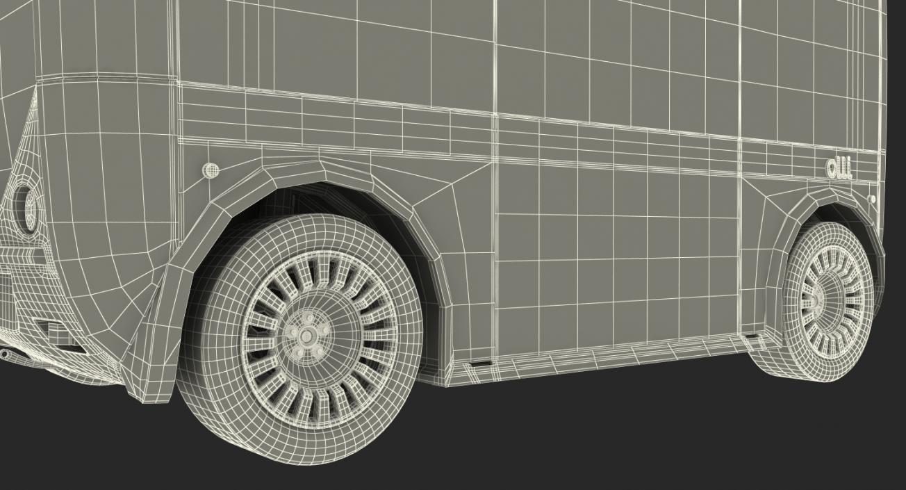 Olli Self Driving Electric Bus Rigged 3D