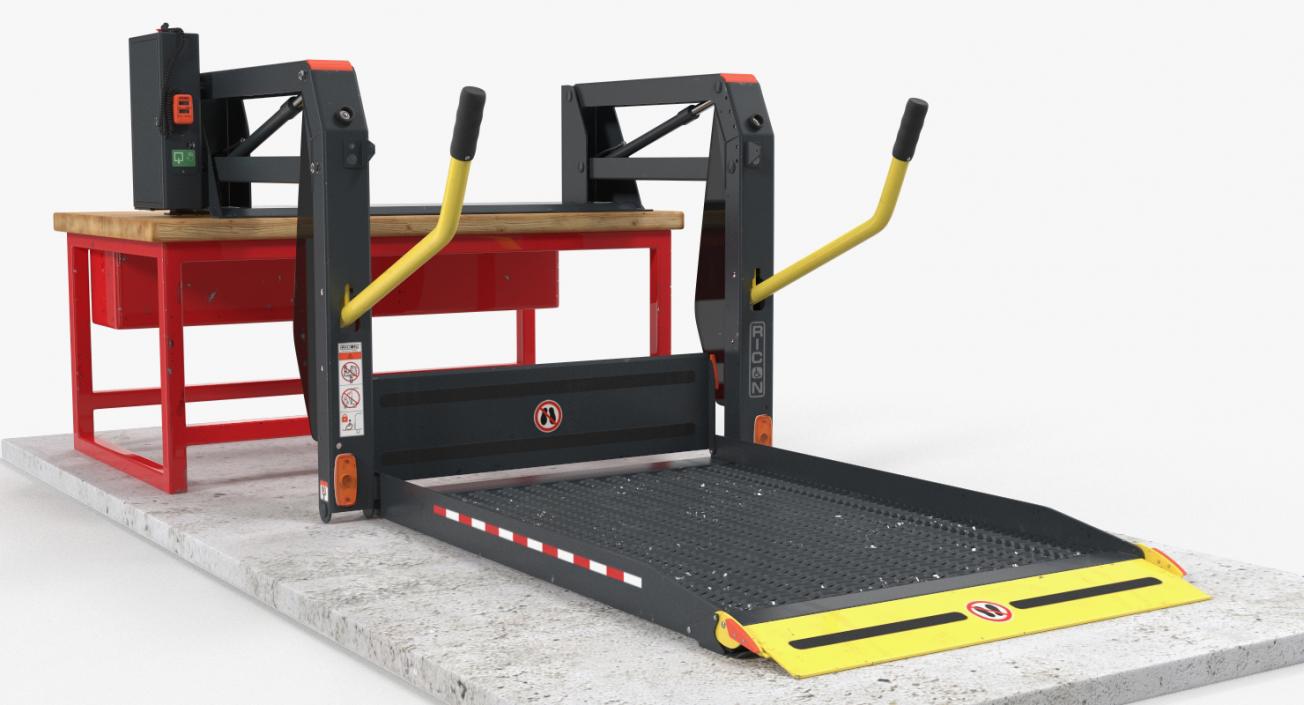 3D Commercial Wheelchair Lift