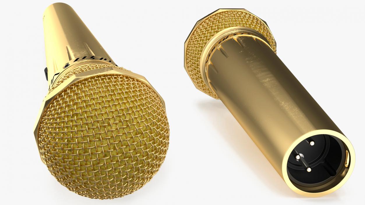 3D Professional Microphone VOCOPRO MK-58 PRO Golden model