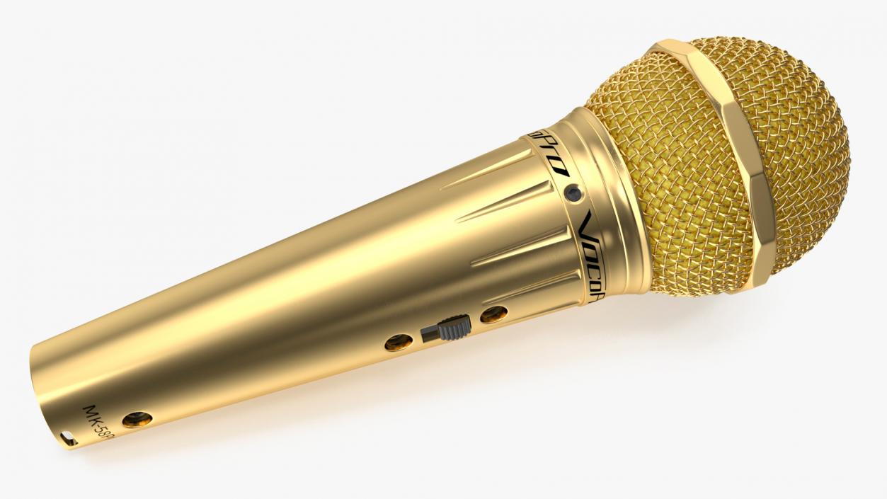 3D Professional Microphone VOCOPRO MK-58 PRO Golden model