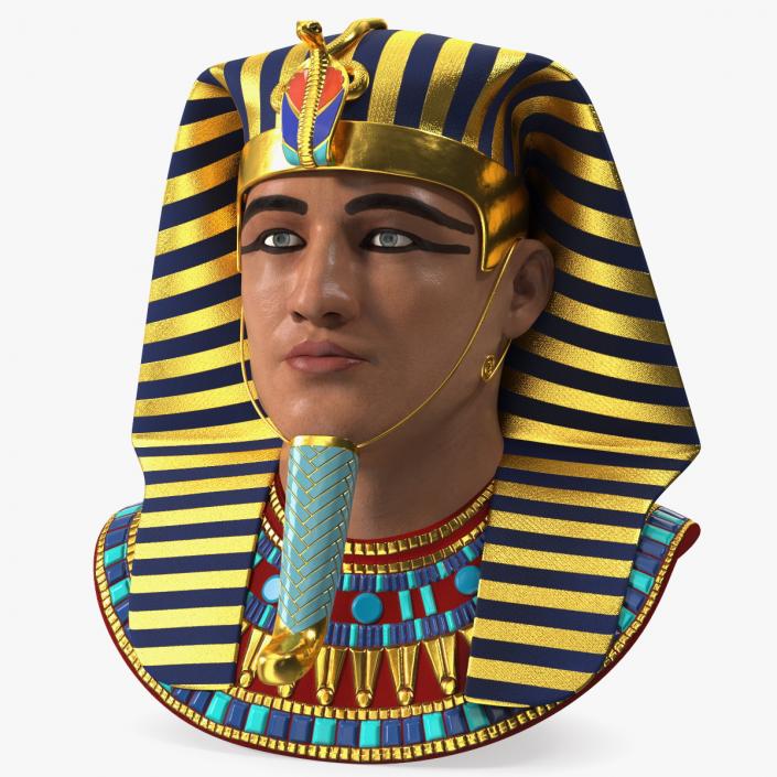 3D Egyptian Pharaoh Head