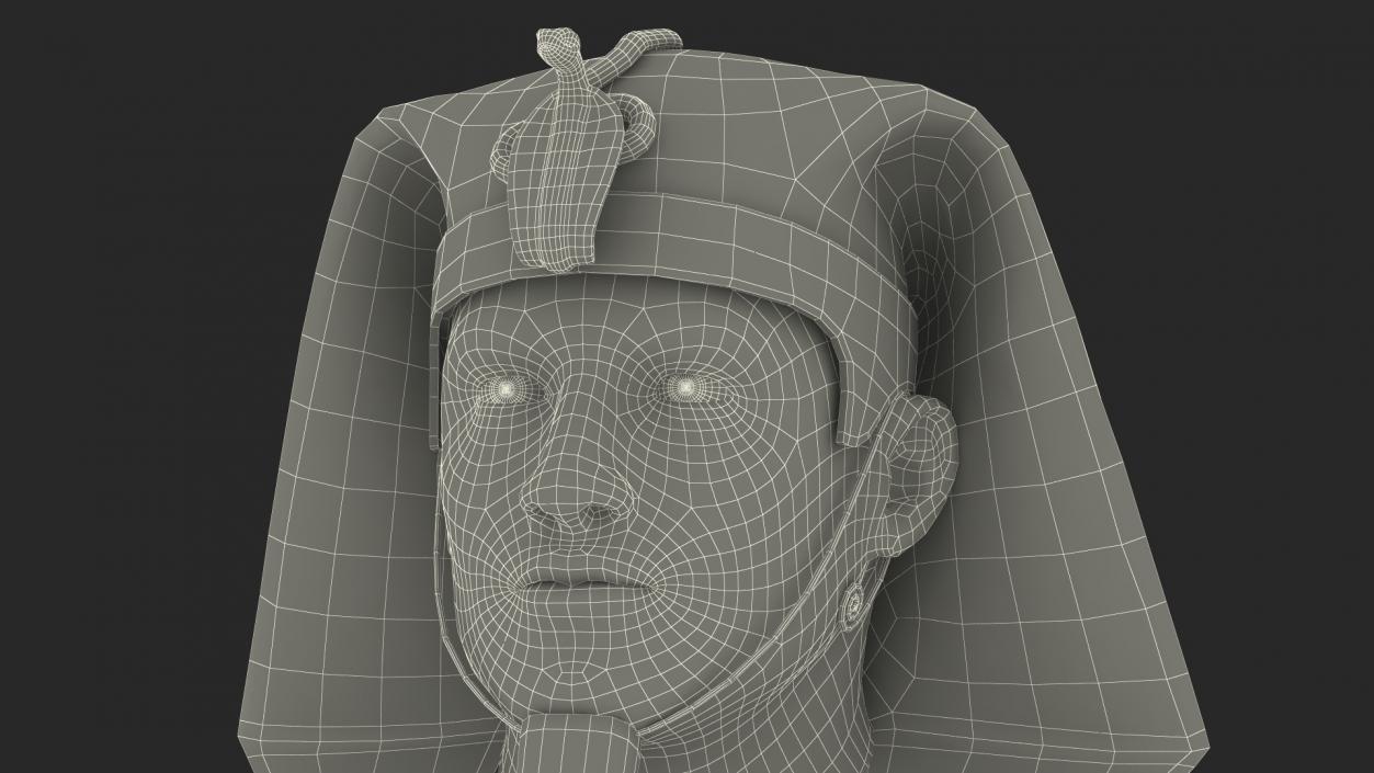 3D Egyptian Pharaoh Head